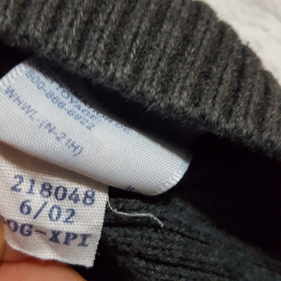 TOMMY HILFIGER VINTAGE TURTLE NECK LONG SLEEVE 100% COTTON DARK GRAY SWEATER XL - Picture 9 of 9